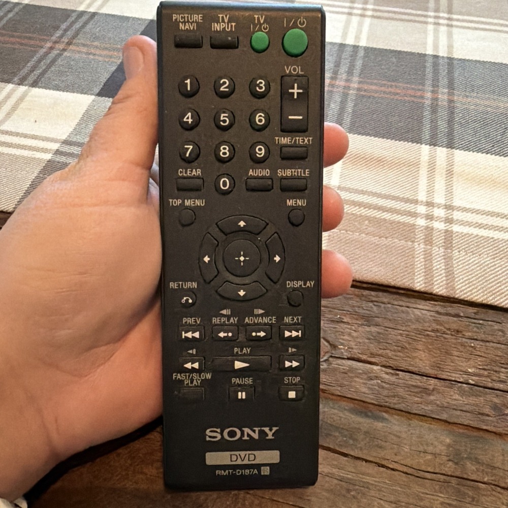 SONY Genuine RMT-D187A DVD Remote Control Untested! - Picture 5 of 5